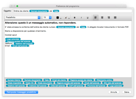 personalizzazione email